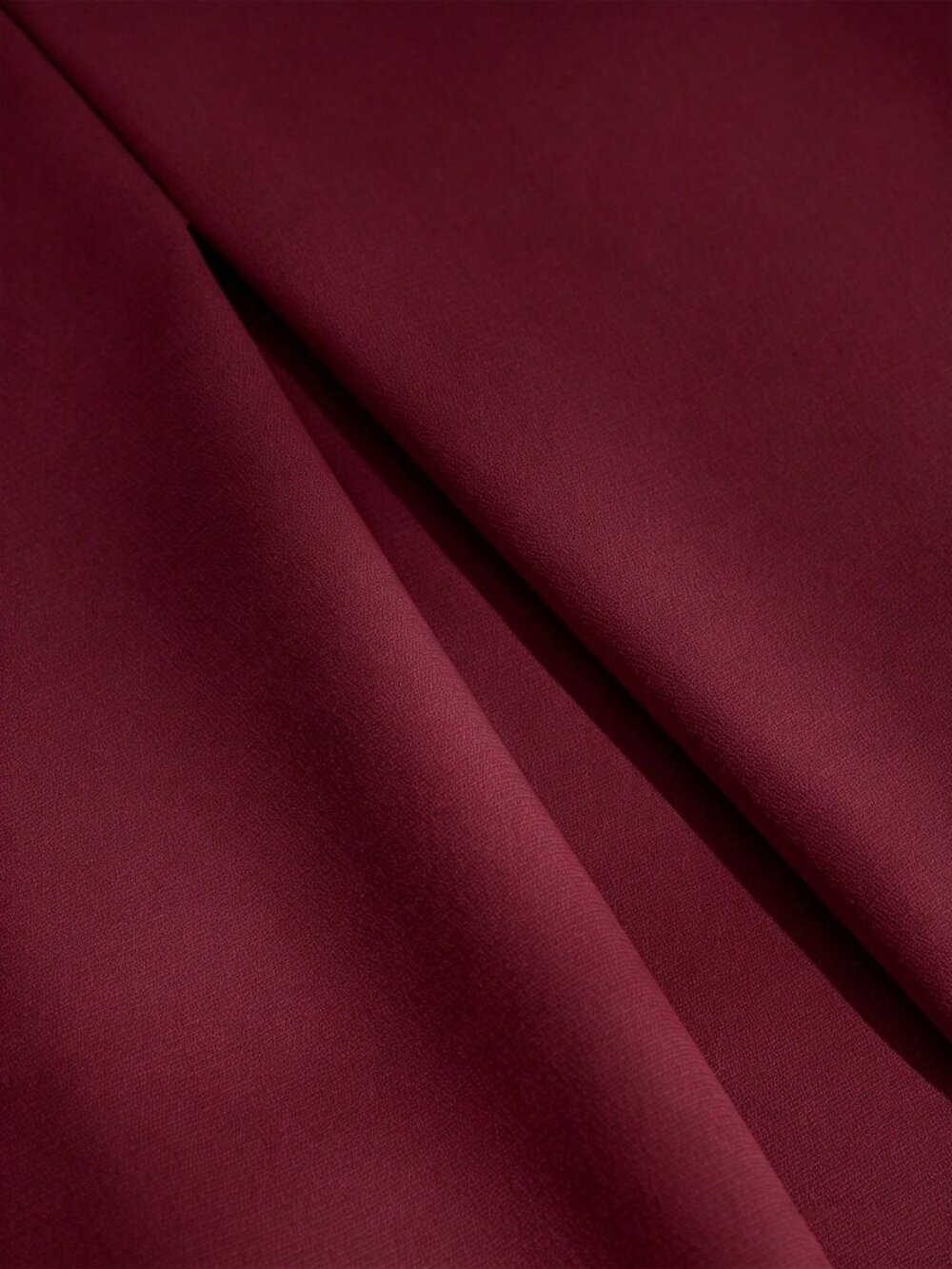 Burgundy Elegant Women's Pleated Wide Leg Long Pants - Picture 5 of 7